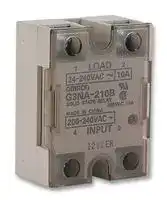 G3NA210BUTUAC200240OP: Solid State Relay, 10 A, 264 VAC, Panel Mount, Screw, Zero Crossing