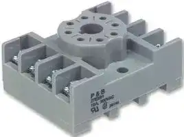 27E891: Relay Socket, DIN Rail, Screw, 8 Pins