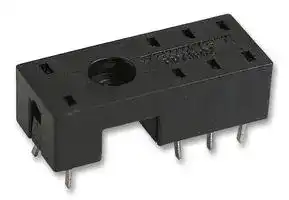 RP78601: Relay Socket, Through Hole, Quick Connect, 5 Pins, 12 A, 400 VAC