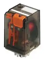 MT221012: Power Relay, Multimode, DPDT, 12 VDC, 10 A, MT Series, Panel Mount, Non Latching