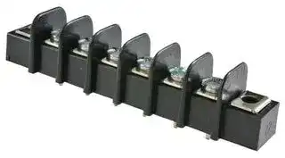 38720-6206: TERMINAL BLOCK, BARRIER, 6POS, 14AWG