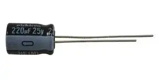 UHE1E221MPD1TD: ALUMINUM ELECTROLYTIC CAPACITOR, 220UF, 25V, 20%, RADIAL