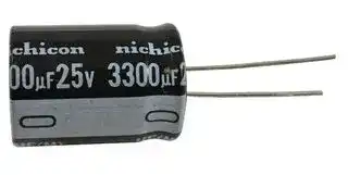 UHE1E332MHD6TN: ALUMINUM ELECTROLYTIC CAPACITOR, 3300UF, 25V, 20%, RADIAL