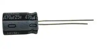 UHE1E471MPD6TD: ALUMINUM ELECTROLYTIC CAPACITOR, 470UF, 25V, 20%, RADIAL