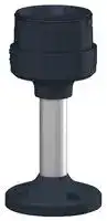 DEL-XVUZ02: MOUNTING PLATE, 100MM POLE, BLACK