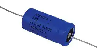 53D212G035GJ6: ALUMINUM ELECTROLYTIC CAPACITOR 2100UF, 35V, 10%, AXIAL