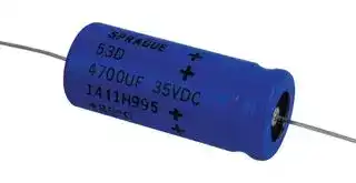 53D472G035HL6: ALUMINUM ELECTROLYTIC CAPACITOR 4700UF, 35V, 10%, AXIAL
