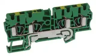 1608660000: TERMINAL BLOCK, DIN RAIL, 4 POSITION, 26-12AWG