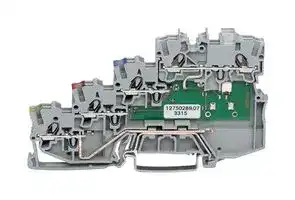 2000-5410/1102-950: TERMINAL BLOCK, DIN RAIL, 10POS, 16AWG