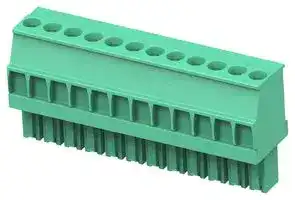 1-1986370-2: Pluggable Terminal Block, 3.5 mm, 12 Ways, 30 AWG, 14 AWG, 2 mm², Screw