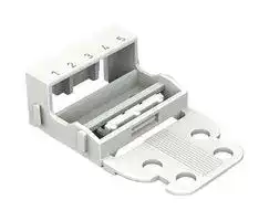 221-505: Accessory, Screw Mount, Wago 221 Series 5 Conductor Terminal Blocks, Mounting Carrier