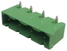 691313410004: Terminal Block, Header, 7.62 mm, 4 Ways, 20 A, 300 V, Through Hole Right Angle
