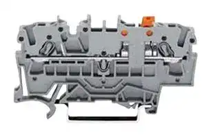 2002-1671: DIN Rail Mount Terminal Block, Disconnect, 2 Ways, 22 AWG, 12 AWG, 4 mm², Clamp, 16 A