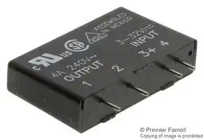 MP240D4: Solid State Relay, MP Series, SIP, SPST-NO, 4 A, 280 Vrms, PCB, Through Hole, Zero Crossing