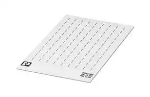 0805409: Terminal Block Marker, Marker Card, Terminal Blocks, Blank (Legend), 5 mm, SK
