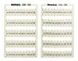 209-504.: Terminal Block Marker, Terminal Block Marker Card, Wago Series Terminal Blocks, 21-30