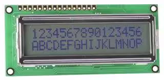 LCM-S01602DSF/A: Alphanumeric LCD, InfoVue, 16 x 2, Black on Yellow / Green, 5V, Parallel, English, Japanese