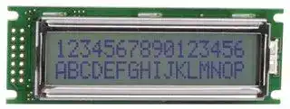 LCM-S01602DSF/C: Alphanumeric LCD, InfoVue, 16 x 2, Black on Yellow / Green, 5V, Parallel, English, Japanese