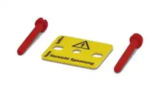 0805331: Terminal Block Marker, Yellow, Warning Plate, Modular Terminal Blocks, Attention Danger, 5 mm, WS