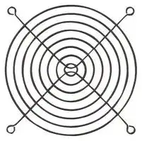 MC32668: Fan Finger Guard, Steel - Wire Form, 115mm Axial Fans, 104.8 mm, Bright Nickel Chrome