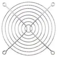 MC32665: Fan Finger Guard, Steel - Wire Form, 115mm Axial Fans, 104.8 mm, Bright Nickel Chrome