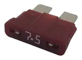 028707.5PXCN: Fuse, Automotive, Fast Acting, 7.5 A, 32 V, 19.1mm x 5mm x 19mm, ATOF