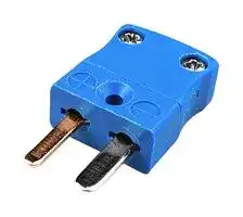 AM-T-M: Thermocouple Connector, Miniature, Blue, Plug, Type T, ANSI, In Line