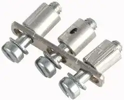0336500000: JUMPER BAR, 3POS, BRONZE, TERMINAL BLOCK