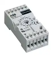 1SVR405660R0000: Relay Socket, DIN Rail, Screw, 12 Pins, 10 A, 250 VAC, CR-U Series