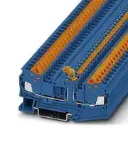 3205226 — DIN Rail Mount Terminal Block, Knife Disconnect, 2 Ways, 20 AWG, 14 AWG, 2.5 mm², Quick Connect