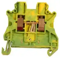 NSYTRV42PE: TERMINAL BLOCK, DIN RAIL, 2 POSITION, 26-10AWG