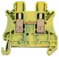 NSYTRV62PE: TERMINAL BLOCK, DIN RAIL, 2 POSITION, 24-8AWG
