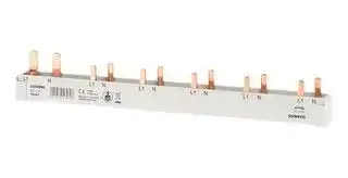 5ST3772: Pin Busbar, 2 Phase, 16 mm², RCCB 5SV/5SM6, 210 mm x 18 mm x 18.3 mm, SENTRON Series