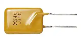 RF0003-000: Resettable Fuse, PPTC, PolySwitch LVR Series, 240 VAC, 400 mA, 900 mA, 24 s, Rectangular