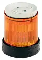 XVBC2B5: Visual Signal Indicator, LED, Orange, Steady, 24VDC, IP65, 70mm Dia., 63mm Height