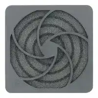 MC32701: Fan Filter Assembly, 80 mm, Axial Fans, 71.4 mm, PU (Polyurethane) Foam, Plastic