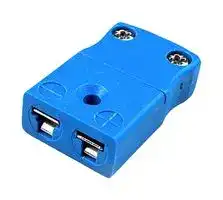 AM-T-LCF: Thermocouple Connector, Miniature, Blue, Socket, Type T, ANSI, In Line