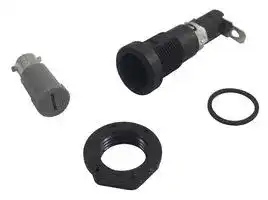 MCHTB-34I-RH: Fuseholder, Panel Mount, 250V, 10A, 1/4 x 1 1/4", Quick Connect