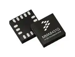 MMA8451QR1: MEMS Accelerometer, 3-Axis, ± 2g, ± 4g, ± 8g, X, Y, Z, I2C, QFN, 16 Pins