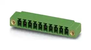 1727566: Terminal Block, w/Flange, Header, 3.5 mm, 2 Ways, 8 A, 160 V, Through Hole Right Angle