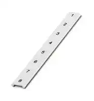 0803448: Terminal Block Marker, White, Marker Strip, Modular Terminal Blocks, 1, 2, 3, 4, 5, 6, 7, 8, 6.2 mm