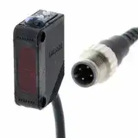 E3Z-D81-M1J 0.3M: Photoelectric Sensor, 100 mm, PNP Open Collector, 100 mA Output, 12 VDC to 24 VDC