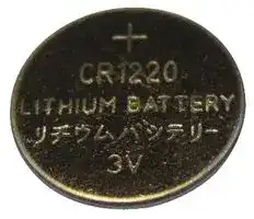 CR1220: Battery, Coin Cell, 3 V, 1220, Lithium, 38 mAh, Flat Top, 12.5 mm