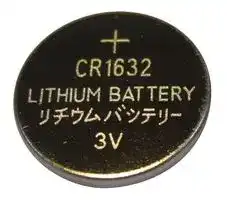 CR1632: Battery, 3 V, 1632, Lithium, 120 mAh, Flat Top, 1