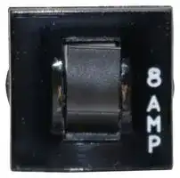 W28-XQ1A-8: Thermal Circuit Breaker, W28, 8 A, 1 Pole, 32 V, 250 V, Panel