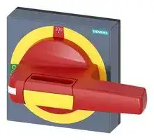 8UD1841-2AF05: Handle, with Masking Frame, Red/Yellow, 100 mm, 3KD & 3KF Series Switch Disconnectors