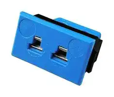 AM-T-FF: Thermocouple Connector, Miniature, Blue, Socket, Type T, ANSI, Fascia Panel Mount