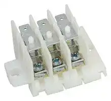 HY508/3 V/3F: Panel Mount Barrier Terminal Block, 3 Row, 3 Ways, 11 mm, 24 A