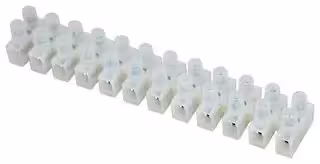 HY433/12 NY: Panel Mount Barrier Terminal Block, 2 Row, 12 Ways, 10 mm, 32 A