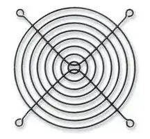 MCSC120-W5B: Fan Finger Guard, Steel - Wire Form, 120mm Axial Fans, 104.8 mm, Black